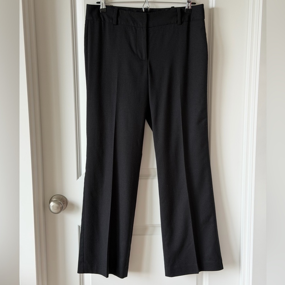 Talbots 99% Wool Heritage Black Warm Fully Lined Women's Trousers Pants-8P